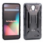 Wholesale ZTE Prestige N9132 Armor Holster Combo Belt Clip Case (Black)